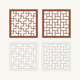 正方形窗花格 花窗