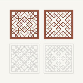 正方形窗花格 花窗