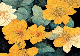 现代轻奢侘寂风复古花卉地毯