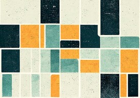 轻奢抽象几何条纹客厅卧室地毯