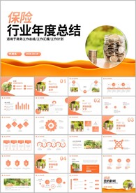 金融保险行业公司年终总结ppt