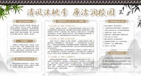 清廉廉政校园展板