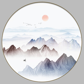 抽象山水画