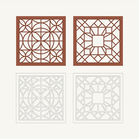 正方形窗花格 花窗