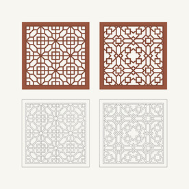 正方形窗花格 花窗