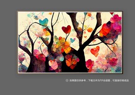 现代抽象艺术北欧厚肌理挂画