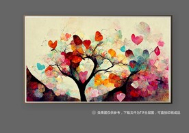 现代抽象艺术北欧厚肌理挂画