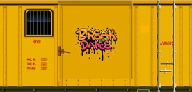 集装箱休闲服服装店背景墙壁画