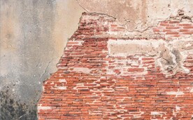 复古斑驳红砖水泥墙背景墙壁画