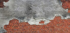 复古斑驳红砖水泥墙背景墙壁画