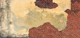 复古斑驳红砖水泥墙背景墙壁画