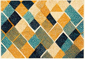 现代轻奢极简几何客厅地毯地垫