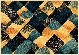 现代轻奢极简几何客厅地毯地垫