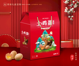 鸡蛋包装 土特产礼盒