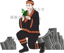 瑶族采药男人