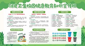 创建卫生校园展板