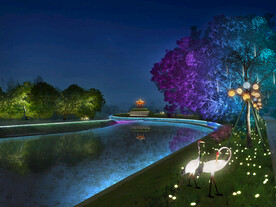 一江二岸改造夜景灯光PSD分层