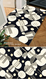 欧式古典高贵复古花纹地毯地垫