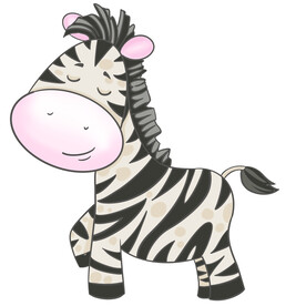 卡通斑马