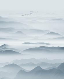 意境水墨山水画