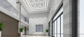 办公楼大厅设计案例效果图