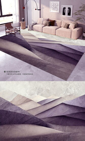 现代简约北欧轻奢极简地毯地垫