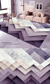 现代简约北欧轻奢极简地毯地垫