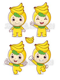 卡通香蕉宝贝精灵创新版