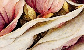 现代北欧抽象植物花卉地毯地垫