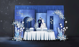 星空婚礼签到区