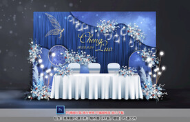 星空婚礼签到区