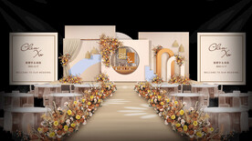 香槟色婚礼仪式区