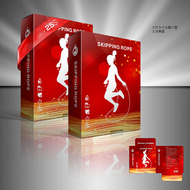 红色跳绳包装