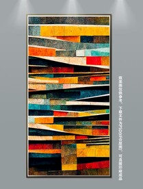 北欧现代轻奢抽象简约几何装饰画