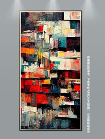 北欧现代轻奢抽象简约几何装饰画