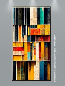 北欧现代轻奢抽象简约几何装饰画