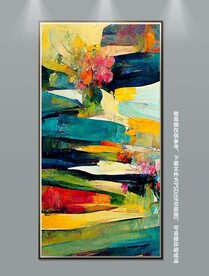 北欧现代艺术轻奢抽象肌理装饰画