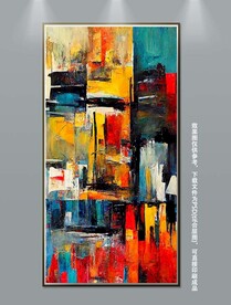 北欧现代艺术轻奢抽象肌理装饰画