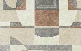 暖灰色几何色块地毯图案