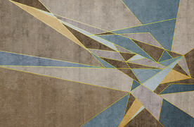 抽象几何色块地毯