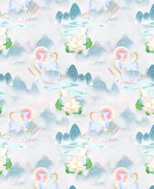 汉服中国风渐变鹿