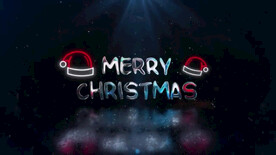 圣诞元素装饰的明亮质感标题