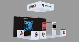 圆管展位设计效果图