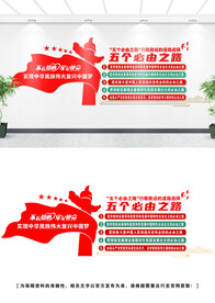 五个必由之路文化墙