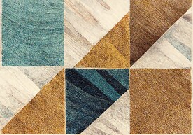 现代简约抽象几何复古地毯地垫