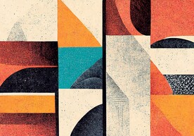 现代简约抽象几何复古地毯地垫