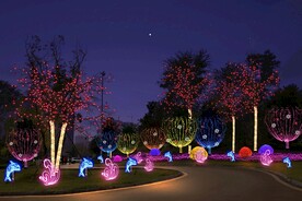 春节街道亮化 PSD分层效果 