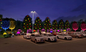 春节街道亮化 PSD分层效果 