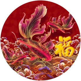 年年有鱼装饰画