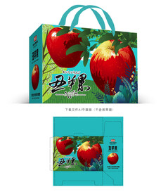手绘丑苹果包装 